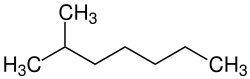 Skeletal formula of 2-methylheptane