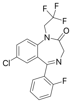 2-Oxoquazepam, a major active quazepam metabolite
