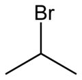 Skeletal formula of 2-bromopropane