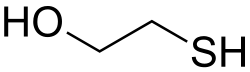 Structural formula of 2-mercaptoethanol