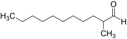 Skeletal formula of 2-methylundecanal