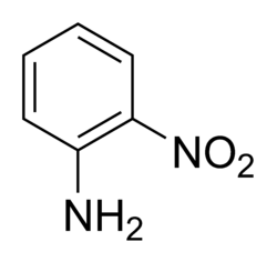 Skeletal formula of 2-nitroaniline