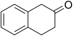 Structural formula of 2-tetralone