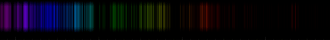 Color lines in a spectral range