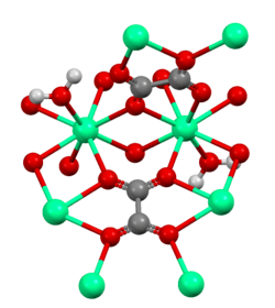 structure of calcium oxalate monohydrate at 328 K
