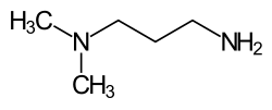 Skeletal formula of dimethylaminopropylamine