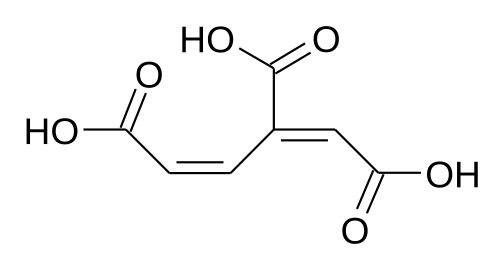 2D representation of the chemical structure of 3-Carboxy-cis,cis-muconic acid.