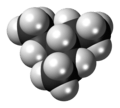 Spacefill model of 3-ethylpentane