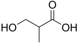 β-hydroxyisobutyric acid structure