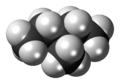Spacefill model of 3-methylpentane