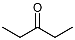 Skeletal formula of 3-pentanone