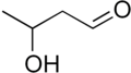 Skeletal formula of 3-hydroxybutanal