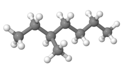 Ball-andStick model of 3-methylheptane