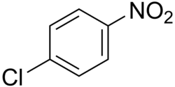 Skeletal formula of 4-nitrochlorobenzene