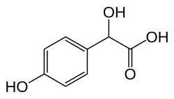 Chemical structure of 4-Hydroxymandelic acid