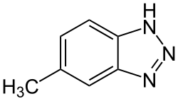 Skeletal formula of tolyltriazole