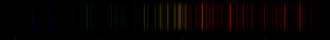 Color lines in a spectral range