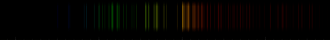 Color lines in a spectral range