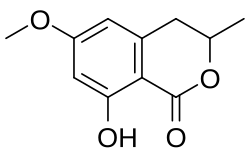 Chemical structure of 6-Methoxymellein