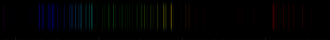 Color lines in a spectral range