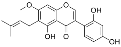 Chemical structure of 7-O-methylluteone