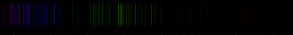Color lines in a spectral range