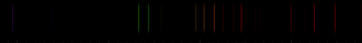 Color lines in a spectral range