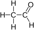 Lewis structure of acetaldehyde