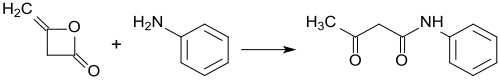 Acetoacetanilid aus Diketen - Synthese von Aryliden