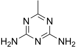 Kekulé, skeletal formula of acetoguanamine