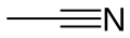 Skeletal formula of acetonitrile