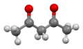 Ball-and-stick model of the keto tautomer