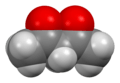Space-filling model of the keto tautomer