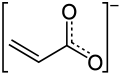 The acrylate anion