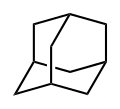 Skeletal formula of adamantane