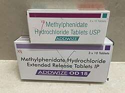 Indian "AddWize" branded immediate-release and extended-release formulations costing US$1.90 for a strip of immediate-release and US$2.90 for a strip of AddWize extended-release