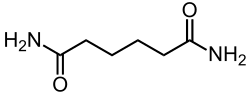 Structural formula of adipamide