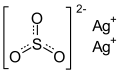 Skeletal formula of silver sulfite