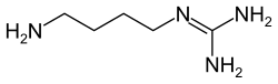 Skeletal formula of agmatine