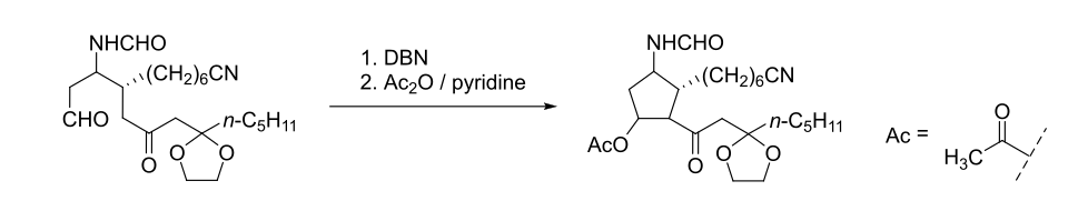 An example of aldol condensation