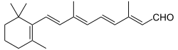 Skeletal formula of retinal