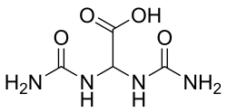 Skeletal formula of allantoic acid
