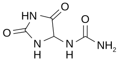 Skeletal formula of allantoin