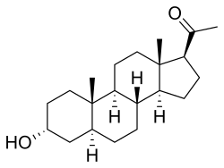 Skeletal formula of allopregnanolone