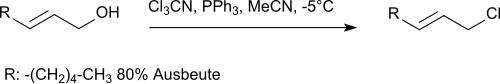 Allyl chloride via propenol