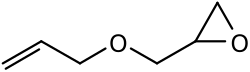 Skeletal structure of allyl glycidyl ether