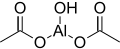 Skeletal formula of aluminium diacetate