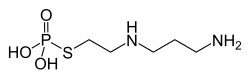 Amifostine, which is used in cancer chemotherapy.