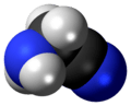 Spacefill model of aminoacetonitrile