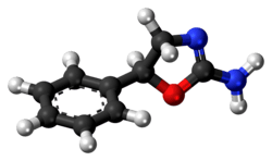 Ball-and-stick model of aminorex
